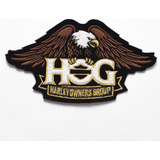 Patch Bordado Harley Davidson Aguia Hog