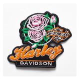 Patch Bordado Harley Davidson Flores Hdm064l081a090
