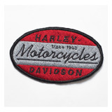 Patch Bordado Harley Davidson Logo Oval