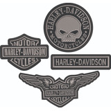 Patch Bordado Harley Davidson Moto Kit