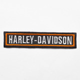 Patch Bordado Harley Davidson Tarjeta Laranja