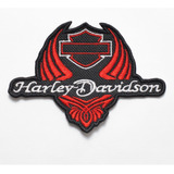 Patch Bordado Harley Davidson Tribal Vermelho