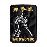 Patch Bordado Kimono Artes Marciais Taekwondo DV80097 417 Fecho De Contato