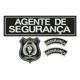 Patch Bordado Kit Agente De Segurança c Velcro 
