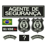 Patch Bordado Kit Agente De Segurança Com 02 Emblemas