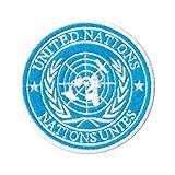 Patch Bordado Logo Simbolo Da Onu Nações Unidas DV80076 305 Termocolante Para Aplicar