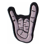 Patch Bordado Mão Rock Heavy Metal Dv80406 94
