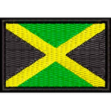 Patch Bordado Mini Bandeira Jamaica 3x4