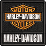 Patch Bordado Mini Brasão Harley Davidson