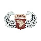 Patch Bordado   Paraquedista Estados Unidos Airborne AV20116 102 Termocolante Para Aplicar