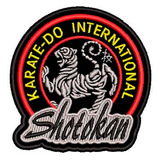Patch Bordado Shotokan Karate-do Inter. 9x8,5 Cm Cód.4125