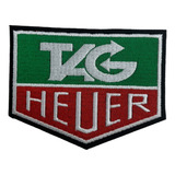Patch Bordado Tag Heuer Braço Formula 1 Colorido 12x9cm
