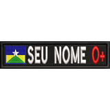 Patch Bordado Tarjeta Nome Rondônia Airsoft Militar Tar147