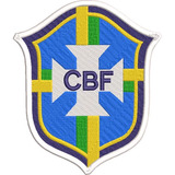 Patch Bordado Termocolante Escudo Seleção Brasileira Brasil