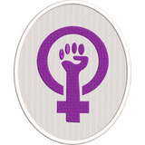 Patch Bordado Termocolante Simbolo Feminista Feminismo