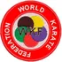 Patch Bordado Wkf World Karate Federation 8x8 Cm Cód.4121