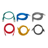 Patch Cord Cat6 Lszh 1 5m Cores Diversas Pacote C 10 Unid