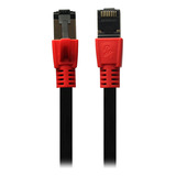 Patch Cord Rj45 Cat7 10 Mt Preto Cabo Rede Utp 10gb Rapido