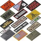 Patch De Moral Tático Engraçado Bordado Completo Com Gancho E Laço Adesivos Para Bonés- Mochilas- Colete De Cachorro- Arreio De Uniformes Militares- Etc- Conjunto De 15 Peças