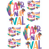 Patch Dtf Carnaval Aplique Carnaval Estampa Carnaval
