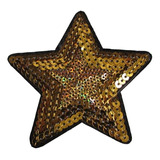 Patch Estrela Dourada Bordada