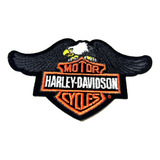 Patch Harley Davidson Eagle Black Logo Bar Shield Original