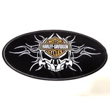 Patch Harley Davidson Skull Logo Bar Shield Original