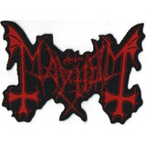 Patch Microbordado Mayhem Logo Recortado P16 Oficial