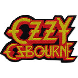Patch Microbordado Ozzy Osbourne Logo Recortado 58 Oficial