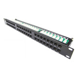 Patch Panel Cat6 48p Alta Densidade 1u 19 Certifica Fluke