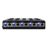 Patch Panel Poe 5 Portas 12v Até 48v Régua Poe Volt
