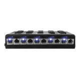 Patch Panel Poe Fast 5 Portas 12v Até 48v Régua volt 3 Peças