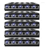 Patch Panel Poe Fast 5 Portas 12v Até 48v Régua volt 5 Peças