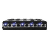 Patch Panel Poe Fast 5 Portas 12v Até 48v Régua volt