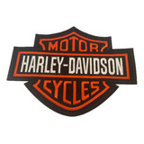Patch Para Coletes E Jaquetas Bordado Grande Harley Davidson