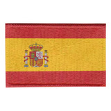 Patch Sublimado Bandeira Espanha 5 5x3 5 Bordado