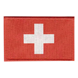 Patch Sublimado Bandeira Suíça 5 5x3