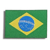 Patch Termocolante Bandeira Brasil 3x4 5cm Bordado 10 Un 