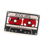 Patche Fita Cassete Rock Hits Termocolante 4 5cm X 7cm