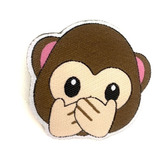 Patche Macaco Tapa Boca Emoji 5,5x5,5 Termocolante
