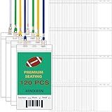 Patelai 120 Porta-crachás De Plástico Extragrande- 10 X 20 Cm- Porta-crachás Transparentes A Granel Com Cordões De Crachá- à Prova D-água- Protetores De Identidade- Etiquetas De Nome Verticais Para