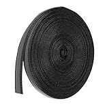Patikil Fita Refletiva, 10 Mm X 22 M, Fita Refletiva De Alta Visibilidade, Costurada, Faça Você Mesmo, Tecido De Segurança Para Roupas, Capas De Chuva, Preta