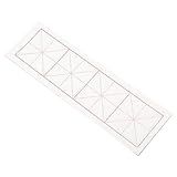 PATIKIL Papel Xuan 100 Folhas De Papel De Arroz Com Grade MI Papel De Prática De Caligrafia Chinesa Para Prática De Caligrafia Xuan Maduro Meio Cru 12 7 X 38 Cm Branco 