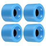 PATIKIL Roda De Longboard 70 Mm 78A Macia Pacote Com 4 Rodas Cruiser Rodas De Rua Para Skates Skate De Substituição PU Azul