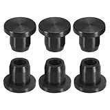 PATIKIL Rolhas De Silicone Em T Pacote Com 6 Tampas De Silicone Flexível E Macio à Prova D água Para Vedação De Garrafa De 6 8 A 7 5 Mm Preto