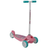 Patinete 3 Rodas Skatenet Kid Rosa Flores Bandeirante 1501
