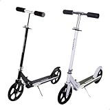 Patinete Adulto Juvenil Scooter 2 Rodas Até 100 Kg Criança Adolescente Preto 