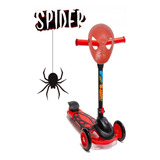 Patinete Dm Radical Dobrável Vermelho Homem Spider Heroi