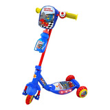 Patinete Dm Toys Com Garrafinha Corrida Divertida Azul E Vermelho Para Crianças