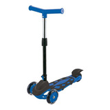 Patinete Dm Toys Radical Power Para Crianças Cor Preto E Azul